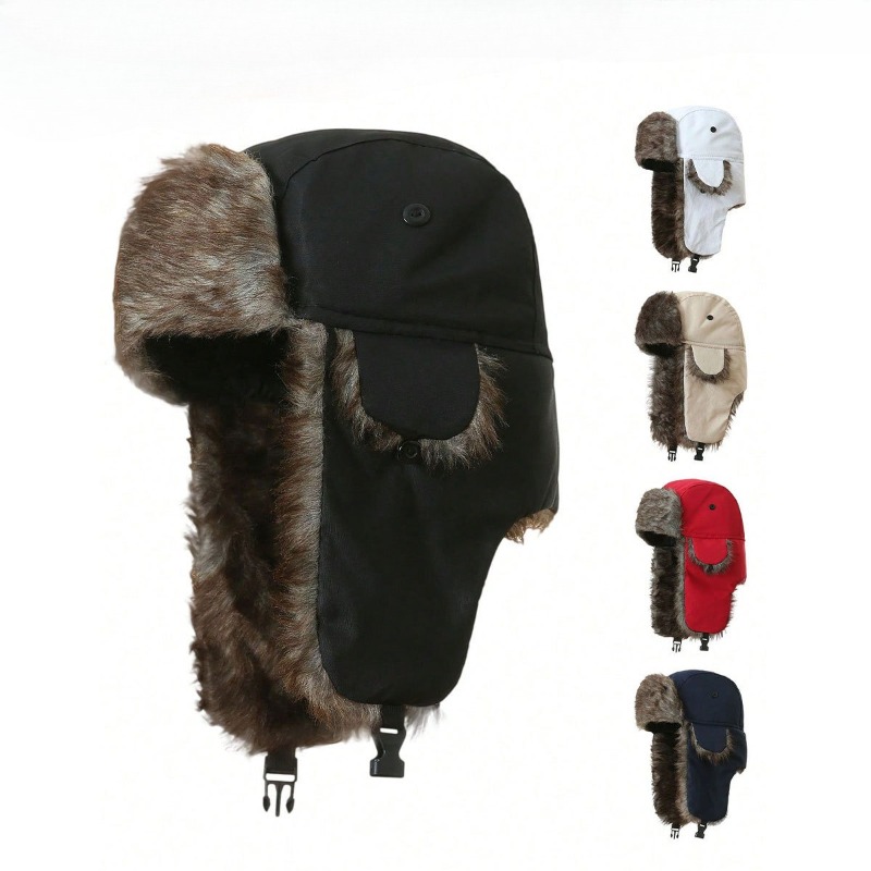 Winter Trapper Hat - Russische skihoed, warme wintermuts voor heren