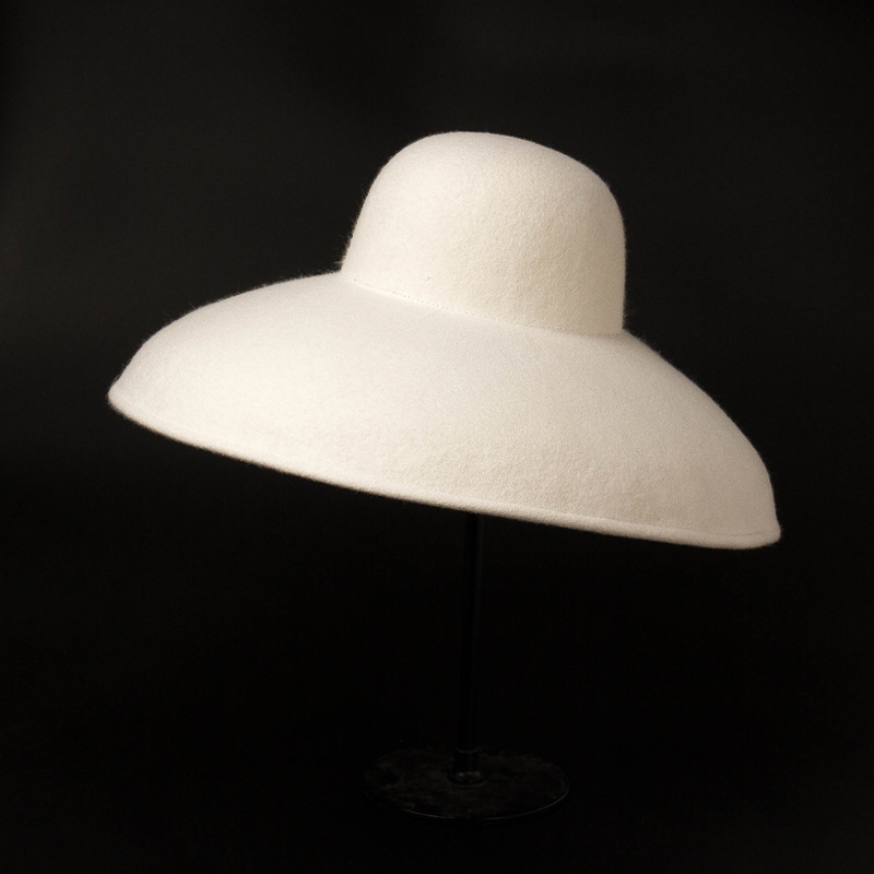 Fedora Hat Wool - Klassieke Grote Brede Rand Wol Vilten