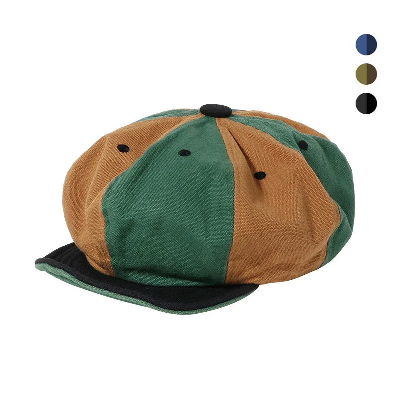 Newsboy Cap Ivy - Merk Oohmy Twill, pet van puur
