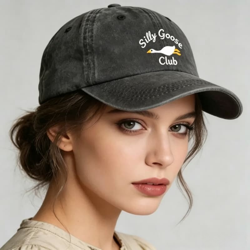 Golf Cap Dad - Gedrukte, gewassen katoenen, verstelbare baseballcap, snapback,