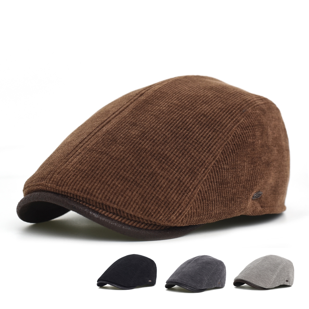 Dad Hat Cotton - Krantenjongenspet Heren Winter Dikke Warme Vintage