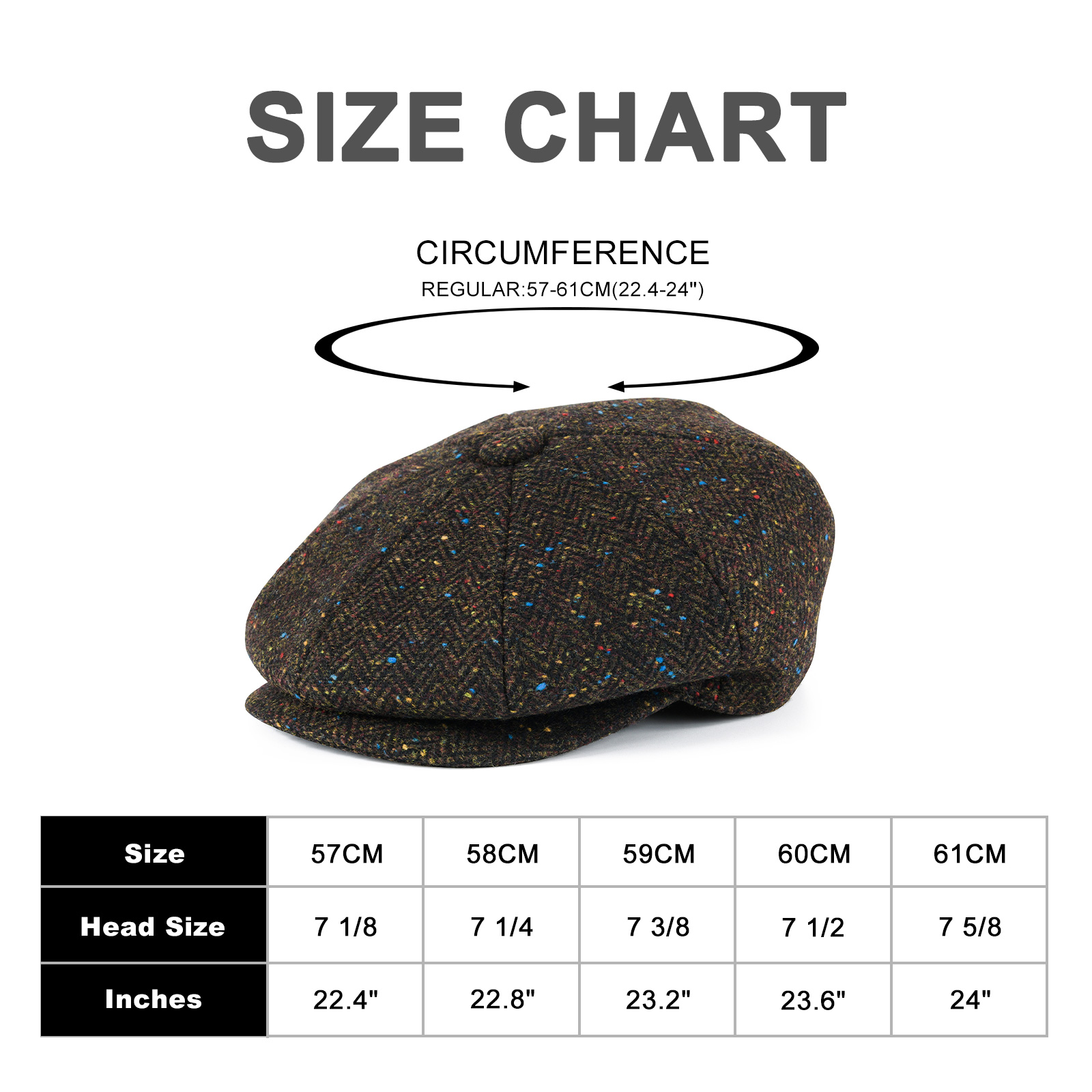 FEINION Heren wollen mix newsb - Newsboy Cap Ivy recensie en prijs