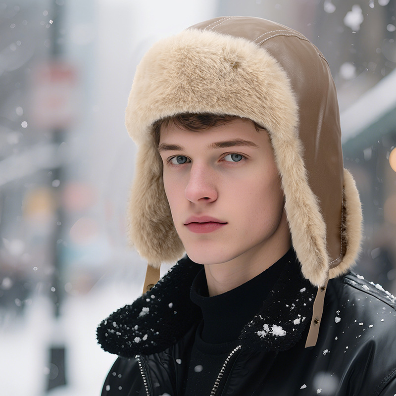Heren Winter Warme PU Lederen  - Winter Trapper Hat recensie en prijs