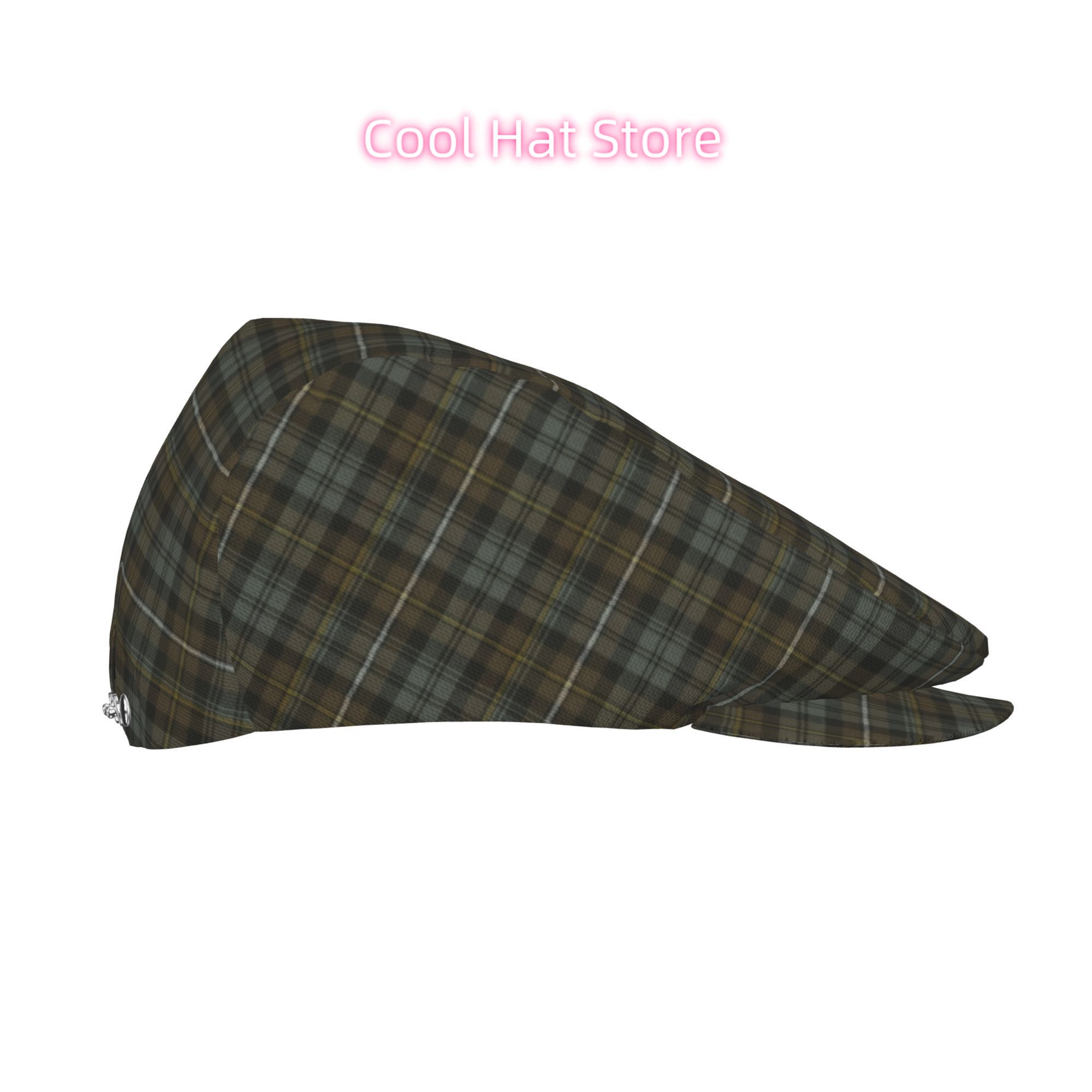 Bruin en grijs geruit patroon, - Newsboy Cap Ivy recensie en prijs